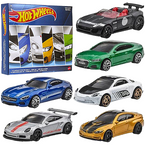 HOT WHEELS SAMOCHODZIKI AUTA 6-PAK JAGUAR BMW AUDI PORSCHE MERCEDES ALPINE