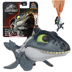 JURASSIC WORLD PRZYPINKA DINOZAUR MOSASAURUS FIGURKA SNAP SQUAD MATTEL