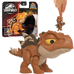 JURASSIC WORLD PRZYPINKA DINOZAUR STEGOSAURUS FIGURKA SNAP SQUAD MATTEL