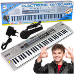 KEYBOARD PIANINO Z MIKROFONEM NAGRYWANIE ŚWIATŁA LED 61 KLAWISZY MQ-6110