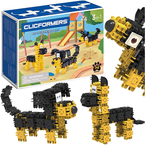 KLOCKI CLICFORMERS 74 el BRAVE FRIENDS PIESEK KONSTRUKCYJNE EDUKACYJNE 3w1