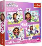 KOCI DOMEK GABI PUZZLE 4W1 PRZYGODY GABI 207 EL. UKŁADANKA TREFL 34620