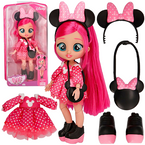 LALKA CRY BABIES BFF DISNEY MINNIE DŁUGIE WŁOSY DO STYLIZACJI