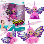 LALKA LATAJĄCA MAGICZNA WRÓŻKA FAIRY WINGS STEROWANA RĘKĄ RÓŻOWA SILVERLIT