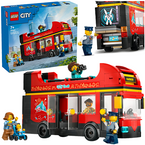 LEGO CITY AUTOKAR CZERWONY PIĘTROWY AUTOBUS WYCIECZKOWY FIGURKI 60407