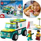 LEGO CITY KARETKA I SNOWBOARDZISTA POGOTOWIE FIGURKI AKCESORIA 79 EL. 60403