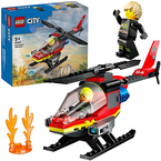 LEGO CITY STRAŻACKI HELIKOPTER RATUNKOWY STRAŻAK ARMATKI WODNE 60411