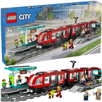 LEGO CITY TRAMWAJ MIEJSKI ZE STACJĄ POCIĄG KOLEJKA PRZYSTANEK 60423