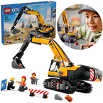 LEGO CITY ŻÓŁTA KOPARKA POJAZD BUDOWLANY OBRACANA KABINA 633 EL. 60420