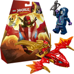 LEGO NINJAGO ATAK POWSTAJĄCEGO SMOKA KAIA STRAŻNIK AKCESORIA 24 EL. 71801