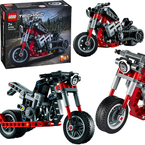 LEGO TECHNIC MOTOCYKL  MOTOR CHOPPER KLOCKI 2w1 42132 MAŁY INŻYNIER