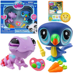 LITTLEST PET SHOP ZESTAW FIGUREK TUKAN KAMELEON FIGURKI ZWIERZAKI AKCESORIA