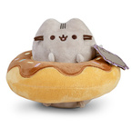 MASKOTKA KOTEK PUSHEEN SIEDZĄCY I CZEKOLADOWY  DONUT 13 x 21 CM ORYGINALNA