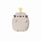 MASKOTKA KOTEK PUSHEEN SIEDZĄCY URODZINOWY W CZAPECZCE 12 CM ORYGINALNA