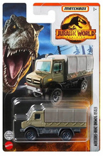 MATCHBOX MERCEDES-BENZ UNIMOG U5023 JURASSIC WORLD AUTKO METALOWY MATTEL