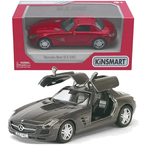 MERCEDES-BENZ SLS AMG MODEL KOLEKCJONERSKI SZARY 1:36 KINSMART