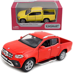 MERCEDES-BENZ X-CLASS PICKUP MODEL KOLEKCJONERSKI CZERWONY 1:42 KINSMART