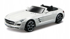 MERCEDES SLS AMG ROADSTER BIAŁY SAMOCHÓD METALOWY AUTO MODEL BBURAGO 1:43