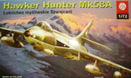 MODEL DO SKLEJANIA SAMOLOT HAWKER HUNTER MMK58A SZWAJCARIA 1:72 PLASTYK