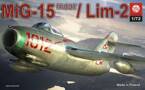 MODEL DO SKLEJANIA SAMOLOT MIG-15 FAGOT LIM-2 1:72 PLASTYK