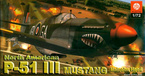 MODEL DO SKLEJANIA SAMOLOT P-51 III MUSTANG MALCOLM HOOD 1:72 PLASTYK