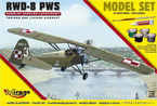 MODEL DO SKLEJANIA SAMOLOT SZKOLNO-ŁĄCZNIKOWY RWD-8 PWS 1:48 MIRAGE HOBBY