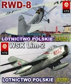 MODEL DO SKLEJANIA SAMOLOT ZESTAW NR 3 LOTNICTWO POLSKIE 1:72 PLASTYK