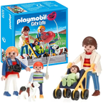 PLAYMOBIL FIGURKI AKCESORIA CITY LIFE RODZINA Z WÓZKIEM 17 ELEMENTÓW