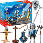 PLAYMOBIL KNIGHTS TRENING RYCERZA MIECZ TOPÓR TARCZA KUKŁA FIGURKI