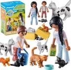 PLAYMOBIL RODZINA KOTKÓW KOTKI KOTY FIGURKI AKCESORIA COUNTRY 17 EL. 71309