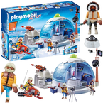 PLAYMOBIL STACJA POLARNA IGLO BADAWCZE LODOWY DOMEK SKUTER ŚNIEŻNY FIGURKI