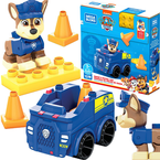 PSI PATROL KLOCKI MEGA BLOKS CHASE PIESEK FIGURKA AUTO POLICYJNE RADIOWÓZ