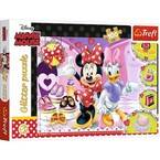 PUZZLE 100 ELEMENTÓW MYSZKA MINNIE I BŁYSKOTKI BROKATOWE PUZZLE TREFL 14820