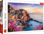 PUZZLE 1500 ELEMENTÓW WIDOK MIASTECZKO MANAROLA UKŁADANKA 26137 - TREFL