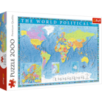 PUZZLE 2000 ELEMENTÓW POLITYCZNA MAPA ŚWIATA 27099 TREFL