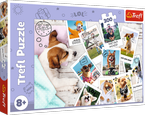 PUZZLE 300 ELEMENTÓW ZDJĘCIA Z WAKACJI PIESKI PSY UKŁADANKA - 23003 TREFL