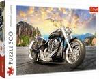 PUZZLE 500 ELEMENTÓW CZARNY MOTOCYKL CHOPPER MOTOR 37384 TREFL