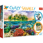 PUZZLE 600 ELEMENTÓW TROPIKALNA WYSPA CRAZY SHAPES 11113 - TREFL