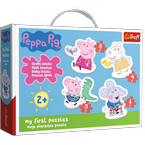 PUZZLE BABY GRUBE 4W1 UROCZA ŚWINKA PEPPA UKŁADANKA - 36086 TREFL 2+