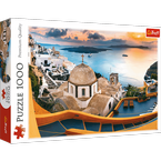 PUZZLE BAJKOWE SANTORINI GRECJA 1000 ELEMENTÓW  - 10445 TREFL