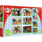 PUZZLE BING KOLOROWA UKŁADANKA 10w1 CO ROBI BING? 329 ELEMENTÓW 90393 TREFL