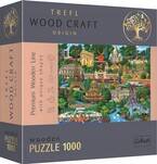 PUZZLE DREWNIANE 1000 FRANCJA ZNANE MIEJSCA WIEŻA EIFFLA WERSAL LUWR 20150