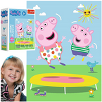 PUZZLE MINI MAXI ŚWINKA PEPPA BEZTROSKI DZIEŃ 20 EL. UKŁADANKA TREFL 21125