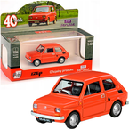 SAMOCHÓD FIAT 126p MALUCH CZTERDZIESTOLATEK KOLEKCJA PRL METAL 1:43