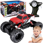 SAMOCHÓD ZDALNIE STEROWANY TERENOWY ROCK CRAWLER CZERWONY PILOT RC AUTO