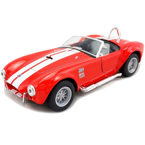 SHELBY COBRA 427S S/C 1965 MODEL KOLEKCJONERSKI AUTO CZERWONY 1:32 KINSMART