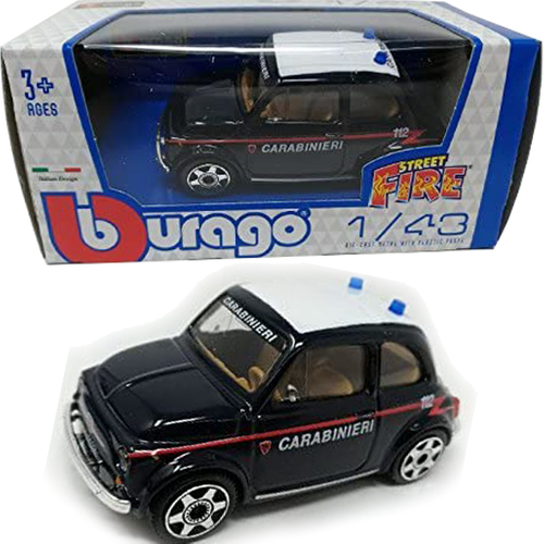 BBURAGO BU30310FT FIAT 500 CARABINIERI 1:43 Modellino