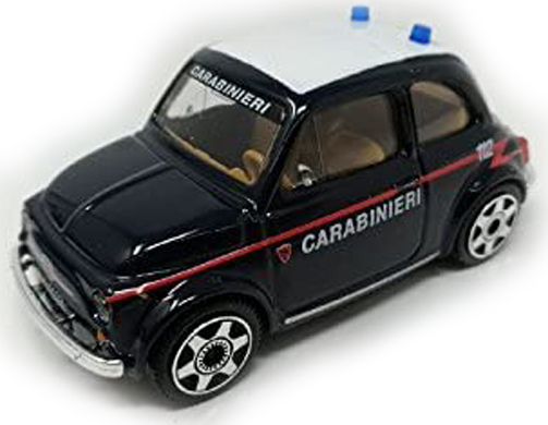 BBURAGO BU30310FT FIAT 500 CARABINIERI 1:43 Modellino