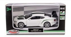  BENTLEY CONTINENTAL GT3 BIAŁY SAMOCHÓD MODEL METALOWY POJAZD NAPĘD 1:32