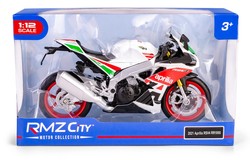 APRILLA 2021 RSV4 RR1000 WYŚCIGOWY MOTOCYKL MODEL METALOWY 1:12